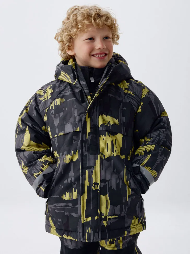 Горнолыжная куртка из технологичной мембранной ткани seladrytex для мальчиков, разноцветный, арт. 2182