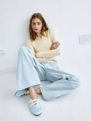 Прямые брюки на заниженной талии SELA Young, арт. 2217