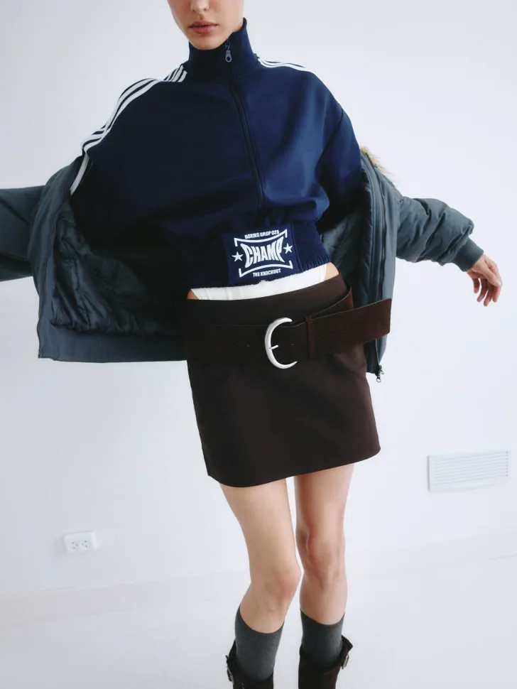 Мини юбка SELA Young, коричневый, арт. 2218