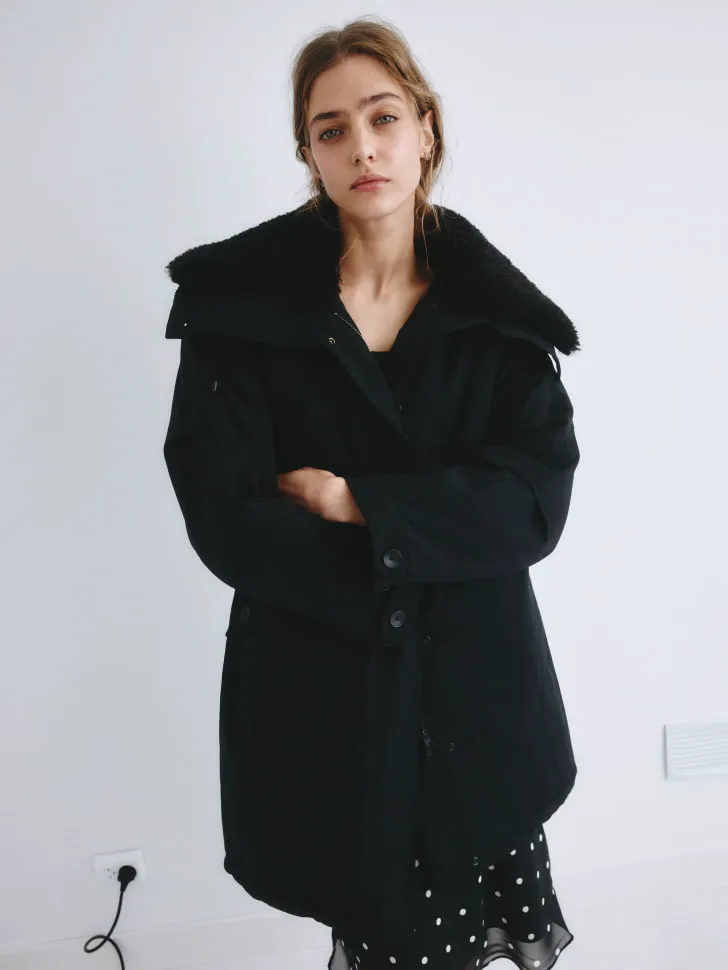 Удлиненная парка SELA Young, черный, арт. 2223