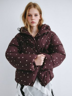 Дутая куртка в горошек SELA Young, арт. 2231