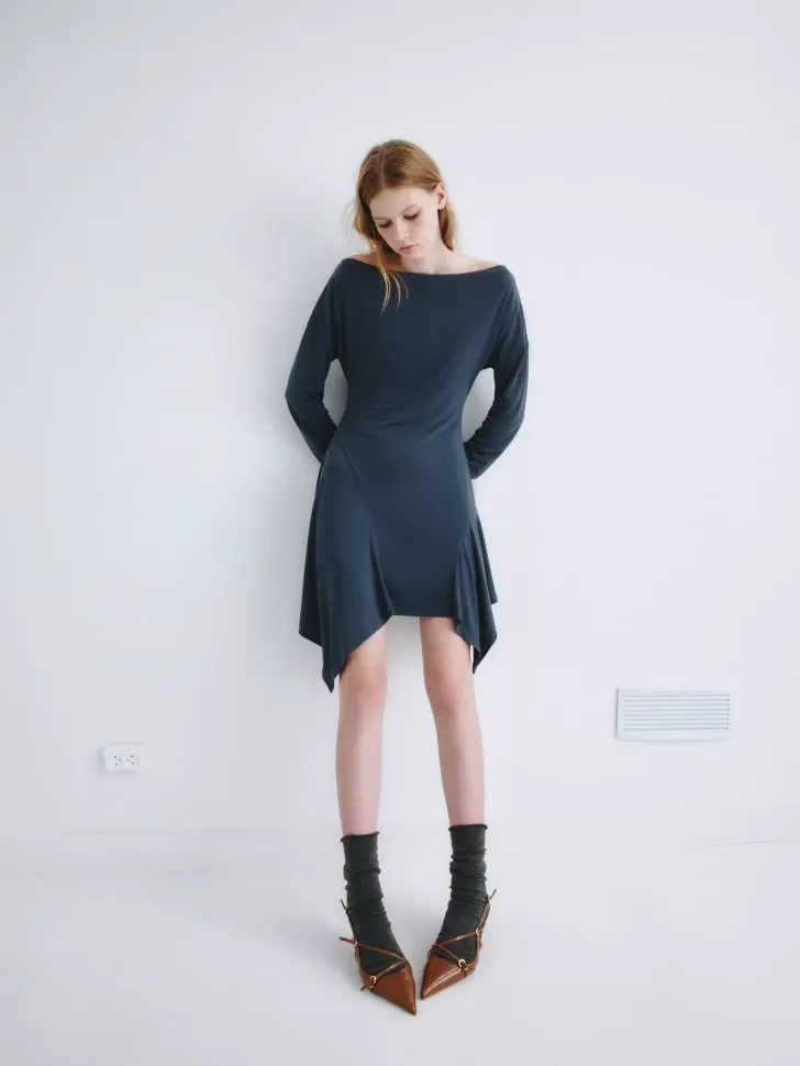 Мини платье SELA Young, синий, арт. 2232