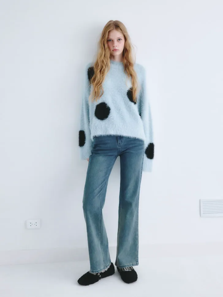 Джинсы Flared fit, синий, арт. 2239