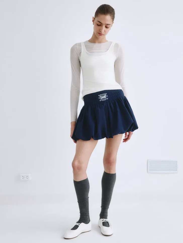 Юбка-баллон с шортами SELA Young, синий, арт. 2240