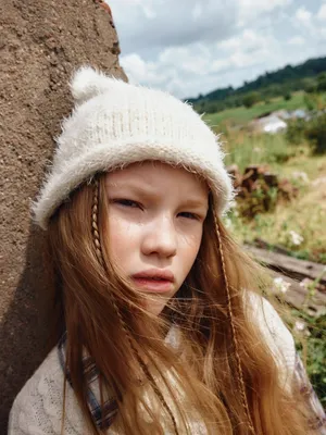 Шапка с ушками для девочек, арт. 2253