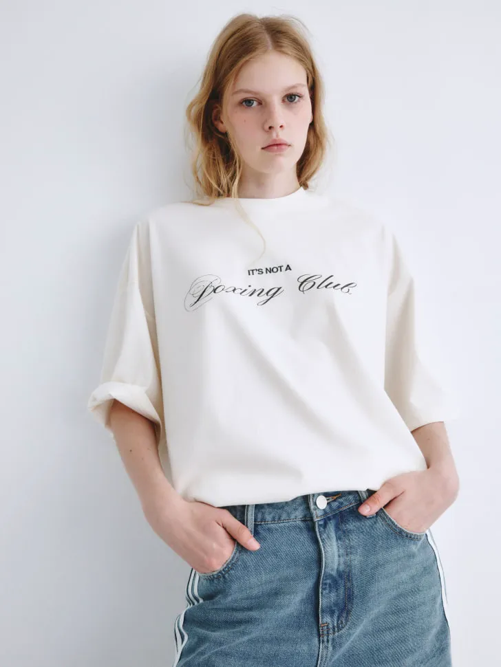 Футболка с принтом и вышивкой SELA Young, бежевый, арт. 2255