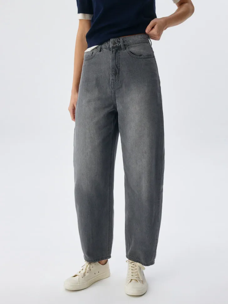 Укороченные джинсы banana, серый, арт. 2281