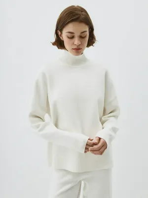 Вязаный свитер с воротником-стойкой, не указан, арт. 2295