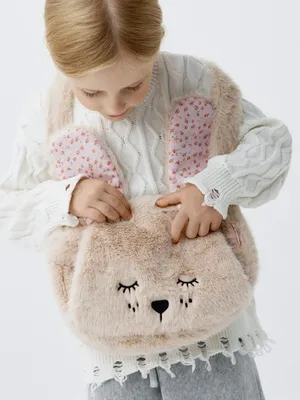 Меховая сумка-муфта для девочек, арт. 2299