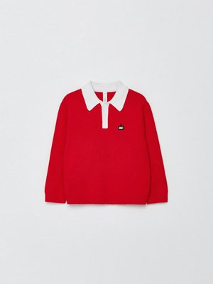 Вязаный джемпер с воротником для мальчиков, арт. 2307