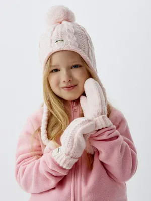 Варежки на флисовой подкладке для девочек, арт. 2309