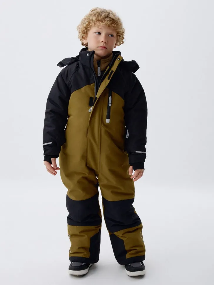 Горнолыжный комбинезон из мембранной ткани для мальчиков, хаки, арт. 2310