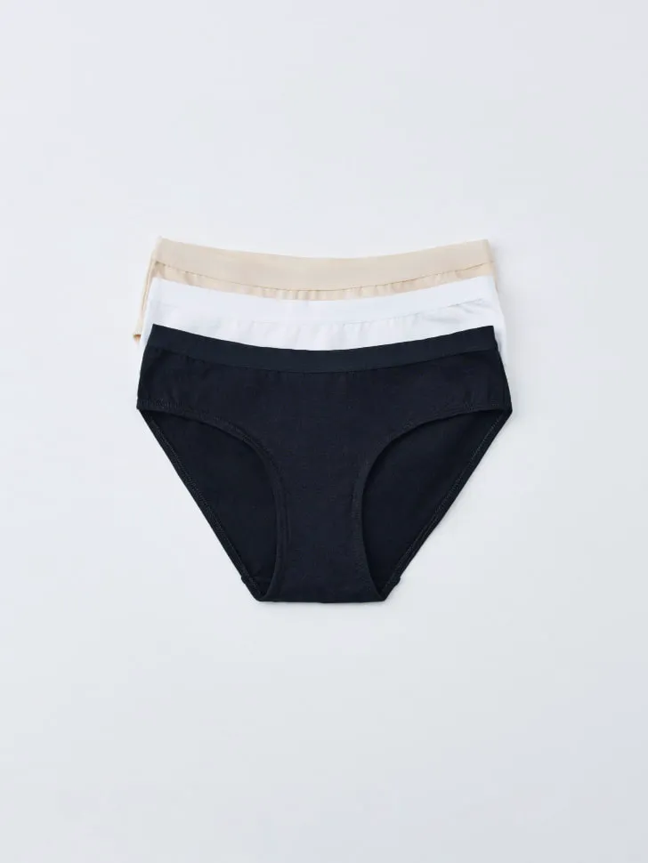 Набор из 3 трусов-слипов для девочек, разноцветный, арт. 2325