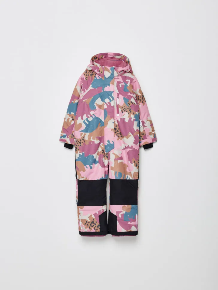 Зимний горнолыжный комбинезон для девочек, разноцветный, арт. 2328