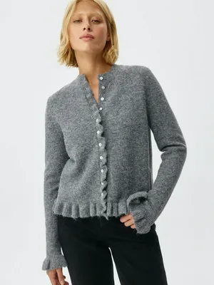 Вязаный кардиган с содержанием шерсти, арт. 2353