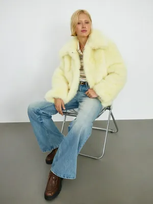 Укороченная шуба из искусственного меха, арт. 2362