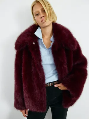 Укороченная шуба из искусственного меха, арт. 2364