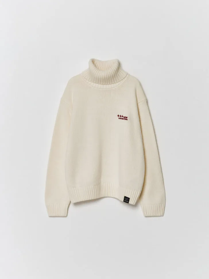 Вязаный свитер с принтом для мальчиков, белый, арт. 2379