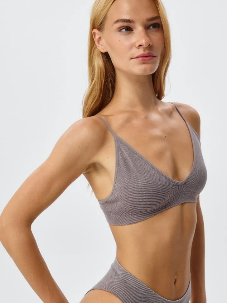 Базовый бюстгальтер-топ, фиолетовый, арт. 2387