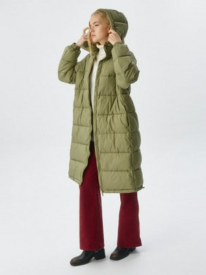 Базовое стеганое пальто с капюшоном, арт. 2400