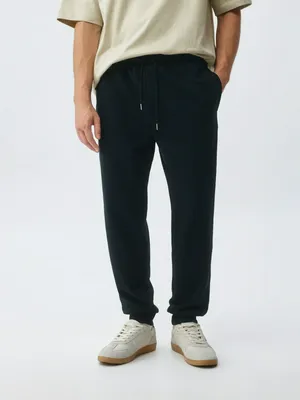 Базовые трикотажные джоггеры со средней посадкой, синий, арт. 2405