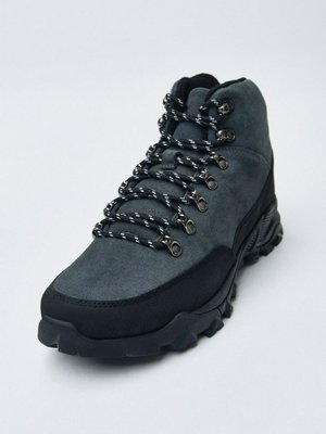 Ботинки-хайкеры из натуральной замши, арт. 2416