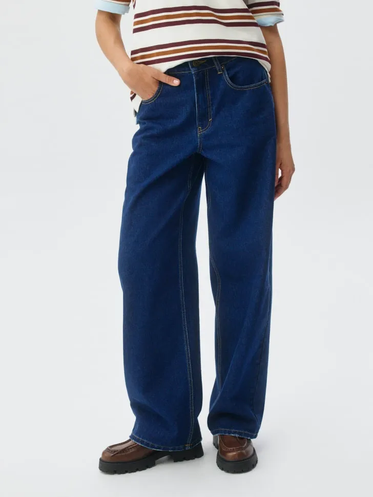 Джинсы Loose straight, синий, арт. 2446