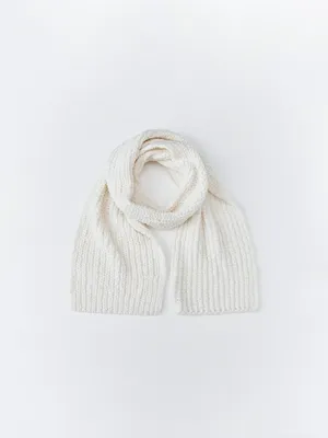 Вязаный шарф из синели для девочек, арт. 2448