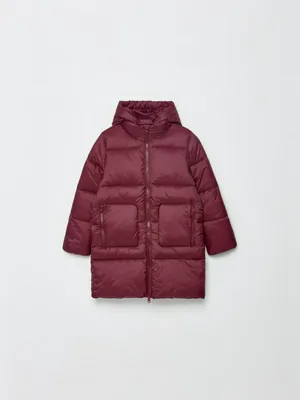 Зимнее стеганое пальто с капюшоном для девочек, арт. 2495
