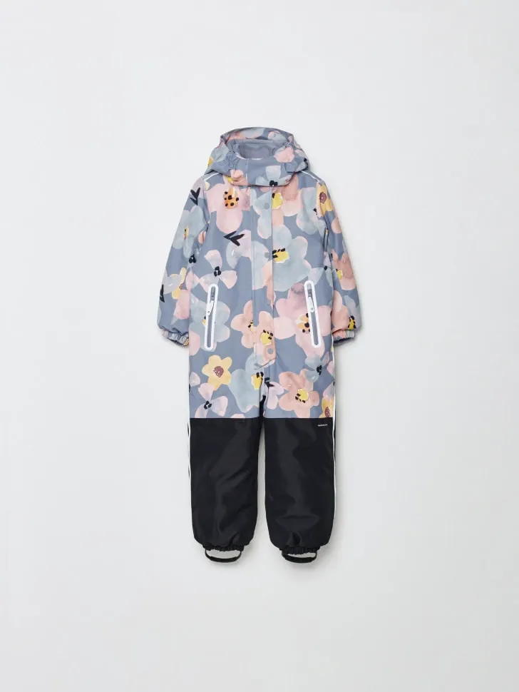 Зимний комбинезон Seladrytex с внутренними лямками для девочек, разноцветный, арт. 2496