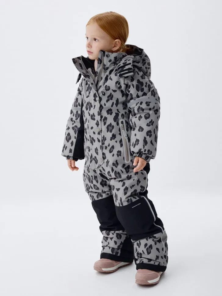 Зимний комбинезон seladrytex® с внутренними лямками для девочек, серый, арт. 2500