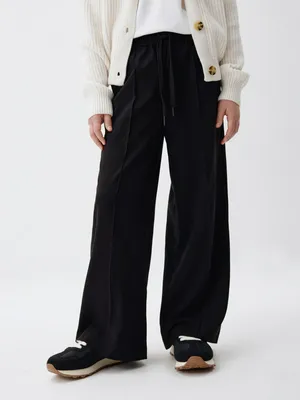 Широкие брюки на резинке для девочек, арт. 2508