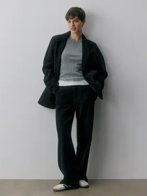 Джинсы Wide Leg без пояса, арт. 2524