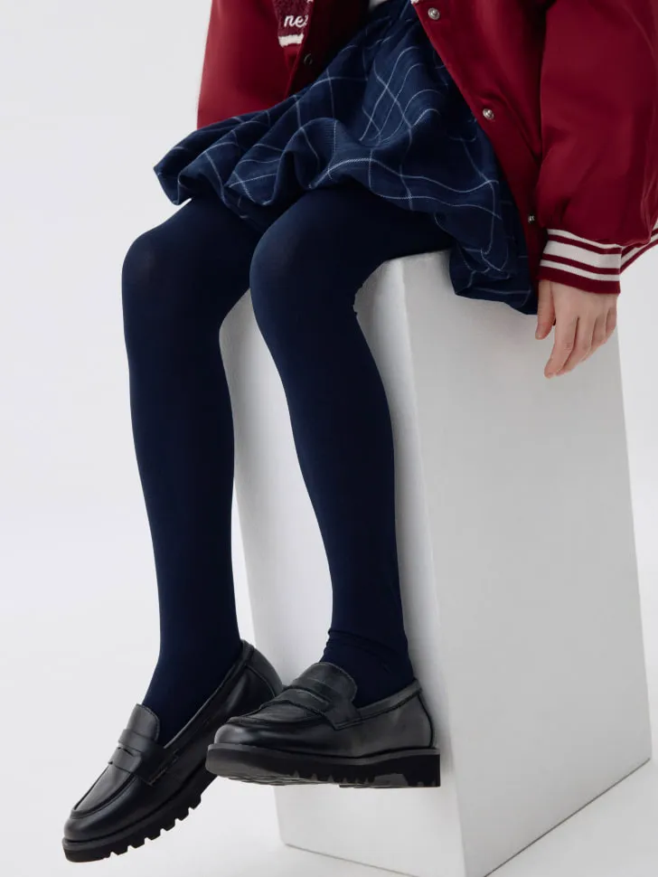 Колготки капроновые для девочек, синий, арт. 2575