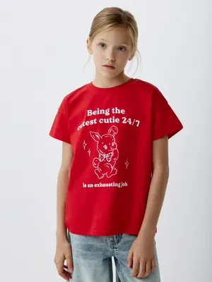 Футболка с принтом для девочек, арт. 2590