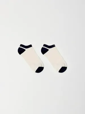 Короткие двухцветные носки, не указан, арт. 2595