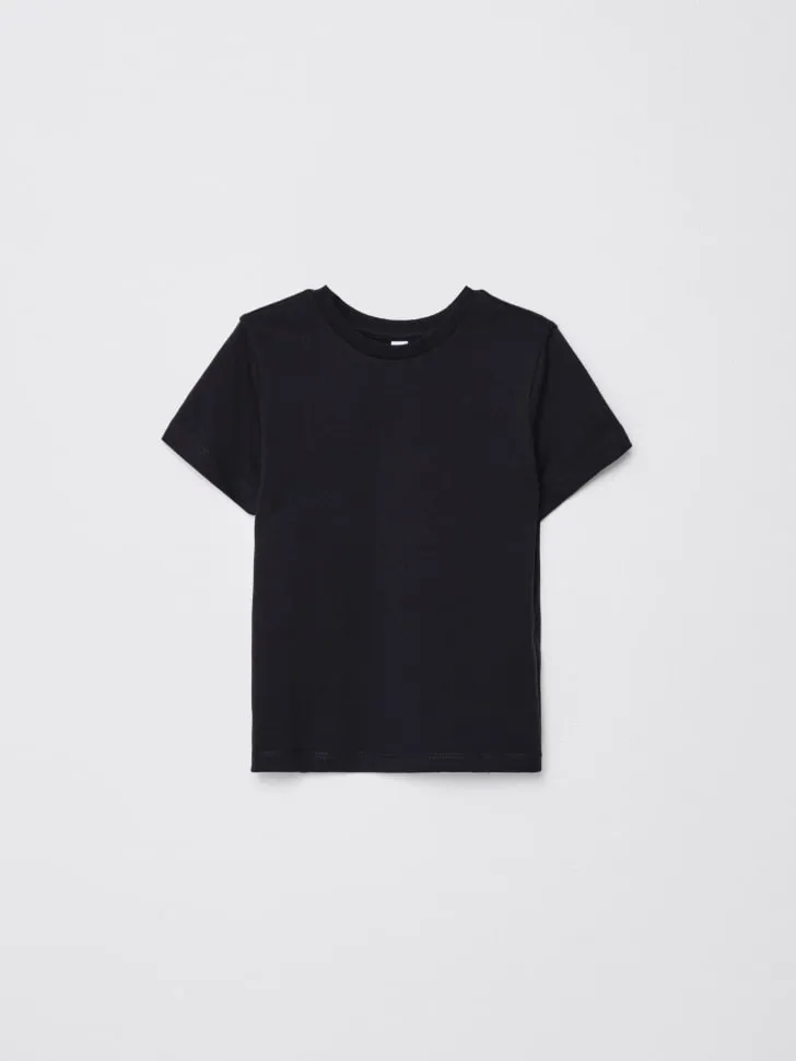 Базовая футболка детская, черный, арт. 2621