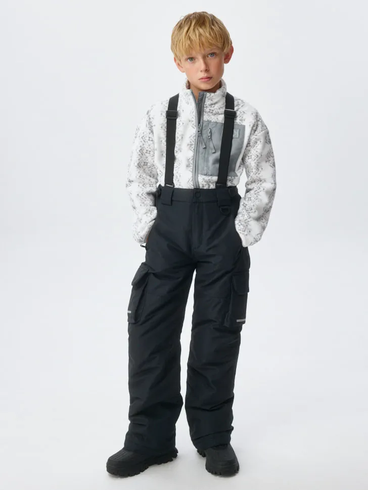 Детские горнолыжные брюки, черный, арт. 2628