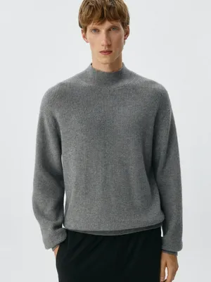 Свитер из смесовой пряжи, серый, арт. 2634
