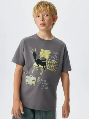 Футболка оверсайз с принтом детская, арт. 2646