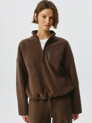 Флисовая оверсайз толстовка, арт. 2658