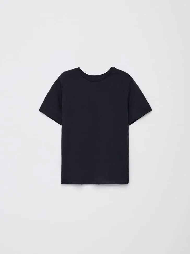 Базовая футболка детская, черный, арт. 2661