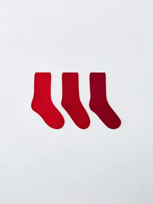 Набор из 3 пар красных носков, арт. 2663