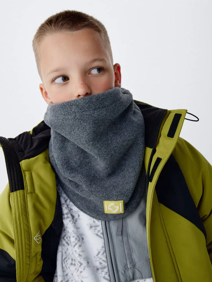Флисовый снуд детский, серый, арт. 2665