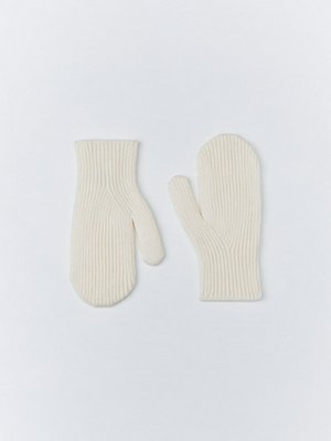 Вязаные варежки в рубчик, арт. 2666