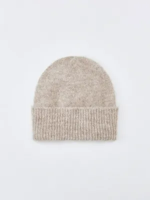 Вязаная шапка из смесовой шерсти альпаки, арт. 2680