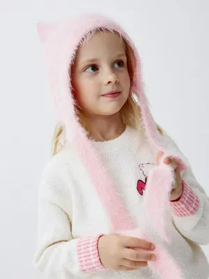 Шапка-чепчик с ушками для девочек, арт. 2684