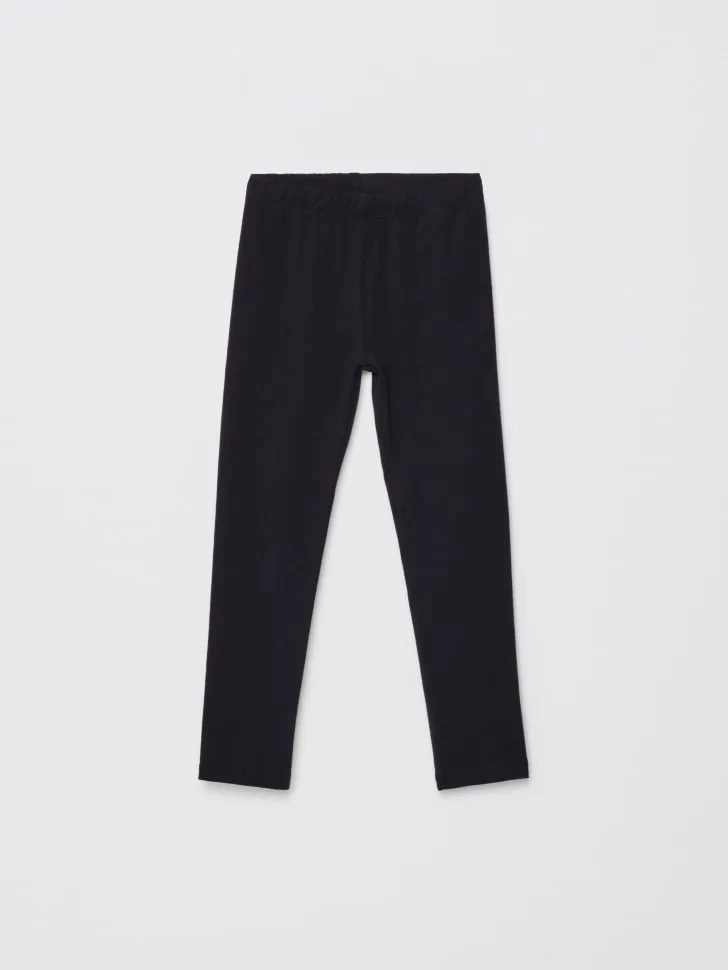 Базовые леггинсы для девочек, черный, арт. 2689