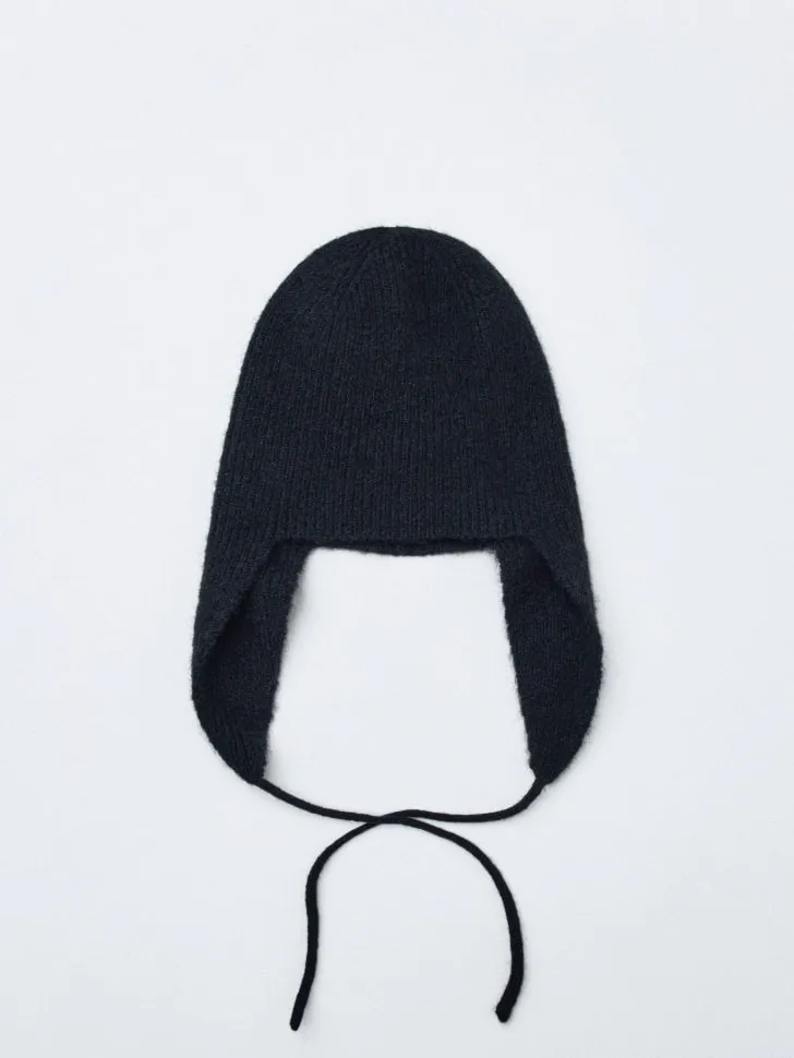 Шапка-чепчик с содержанием кашемира для девочек, серый, арт. 2702