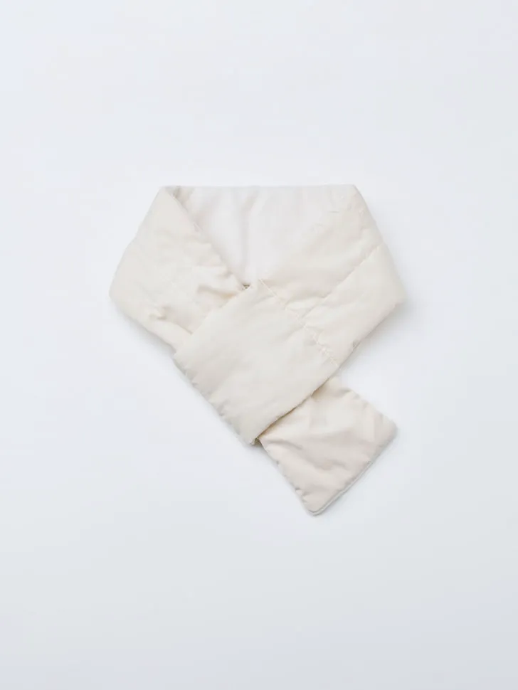 Длинный стеганый шарф для девочек, бежевый, арт. 2704